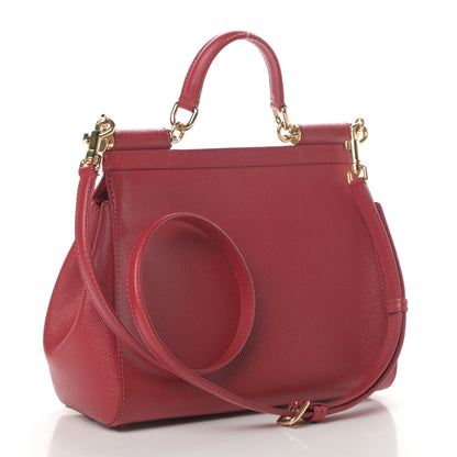 Dolce & Gabbana Dauphine Medium Miss Sicily Satchel Dark Red 4 of 11