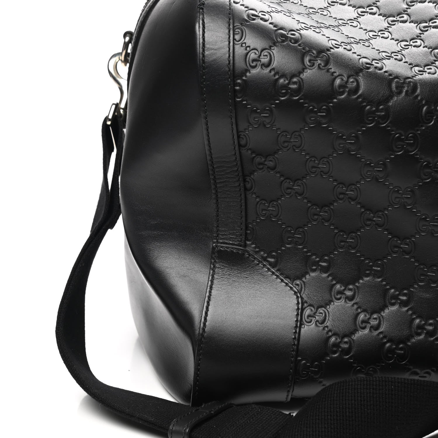 Gucci Guccissima Signature Large Duffle Black 15 of 17