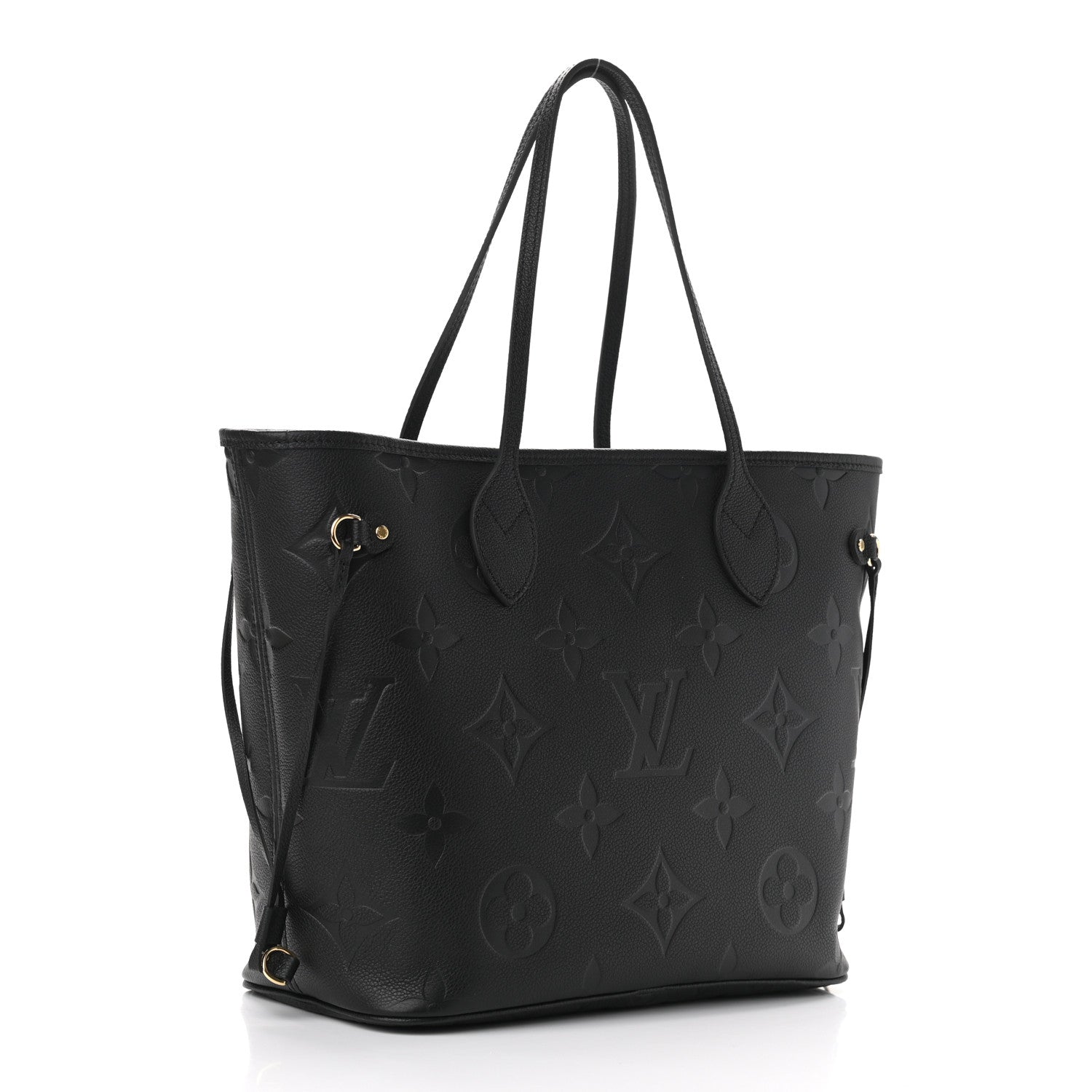 Louis Vuitton Empreinte Monogram Giant Neverfull MM Black 3 of 9