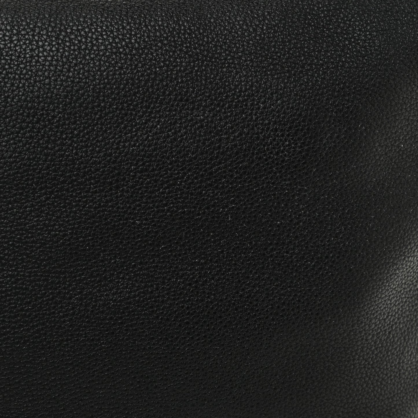 Grained Calfskin Logo Half Moon Hobo Black