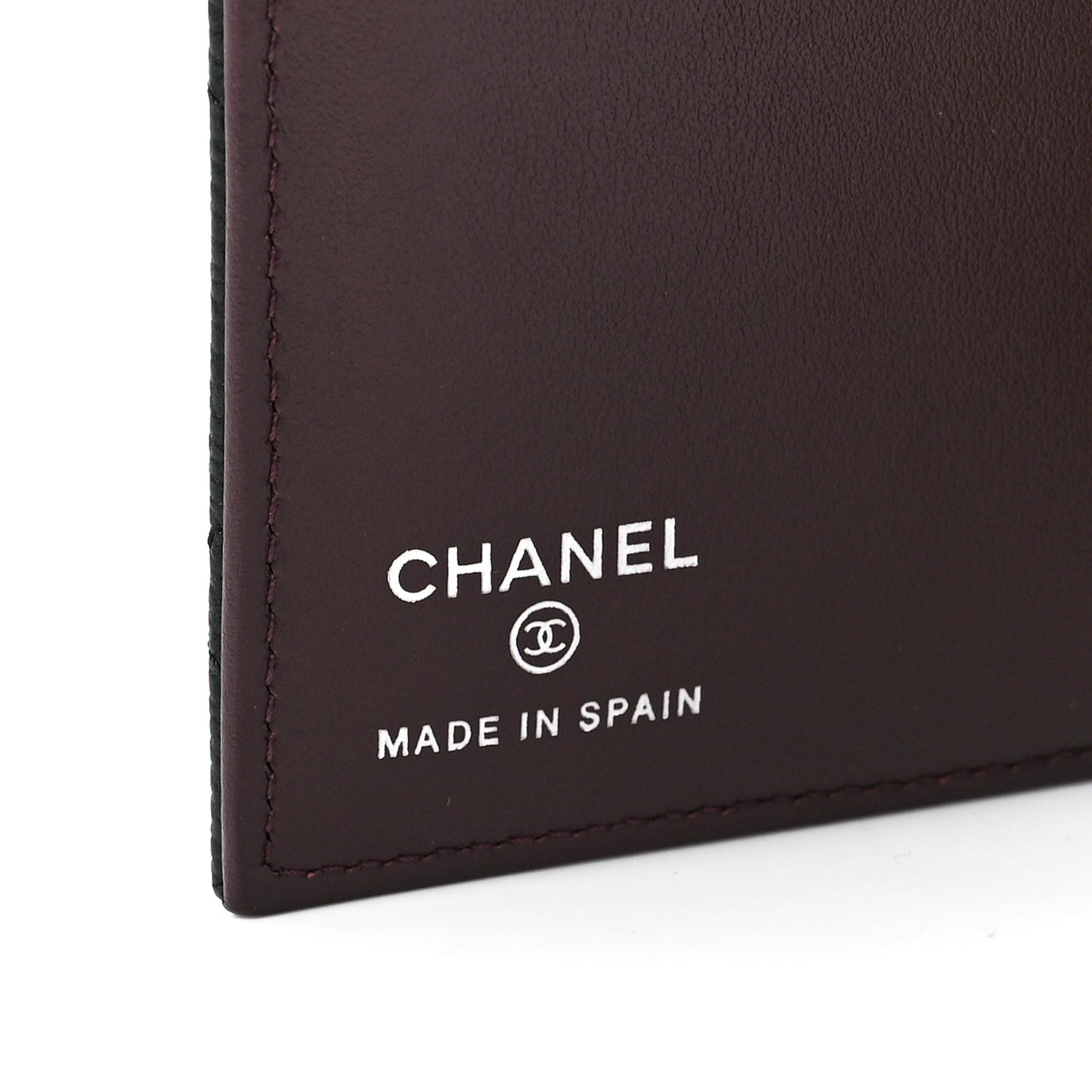 Caviar Quilted Passport Holder Black