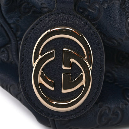 Gucci Guccissima Medium Sukey Tote Navy 11 of 12