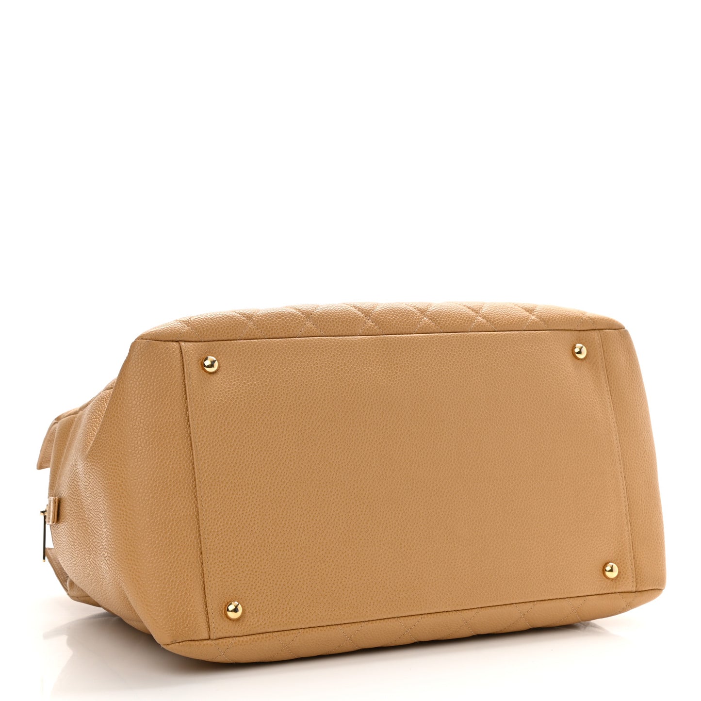Caviar Quilted Grand Timeless Tote GTT Beige