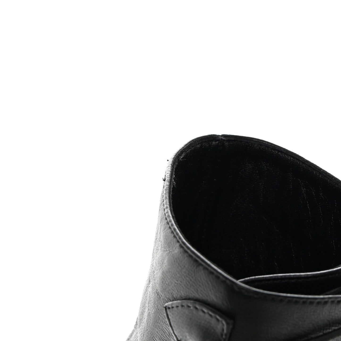 Calfskin French Tutu Button Ankle Boot 38 Black