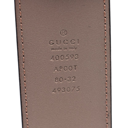 Gucci Calfskin Double G 40mm Belt 80 32 Porcelain Rose 3 of 4