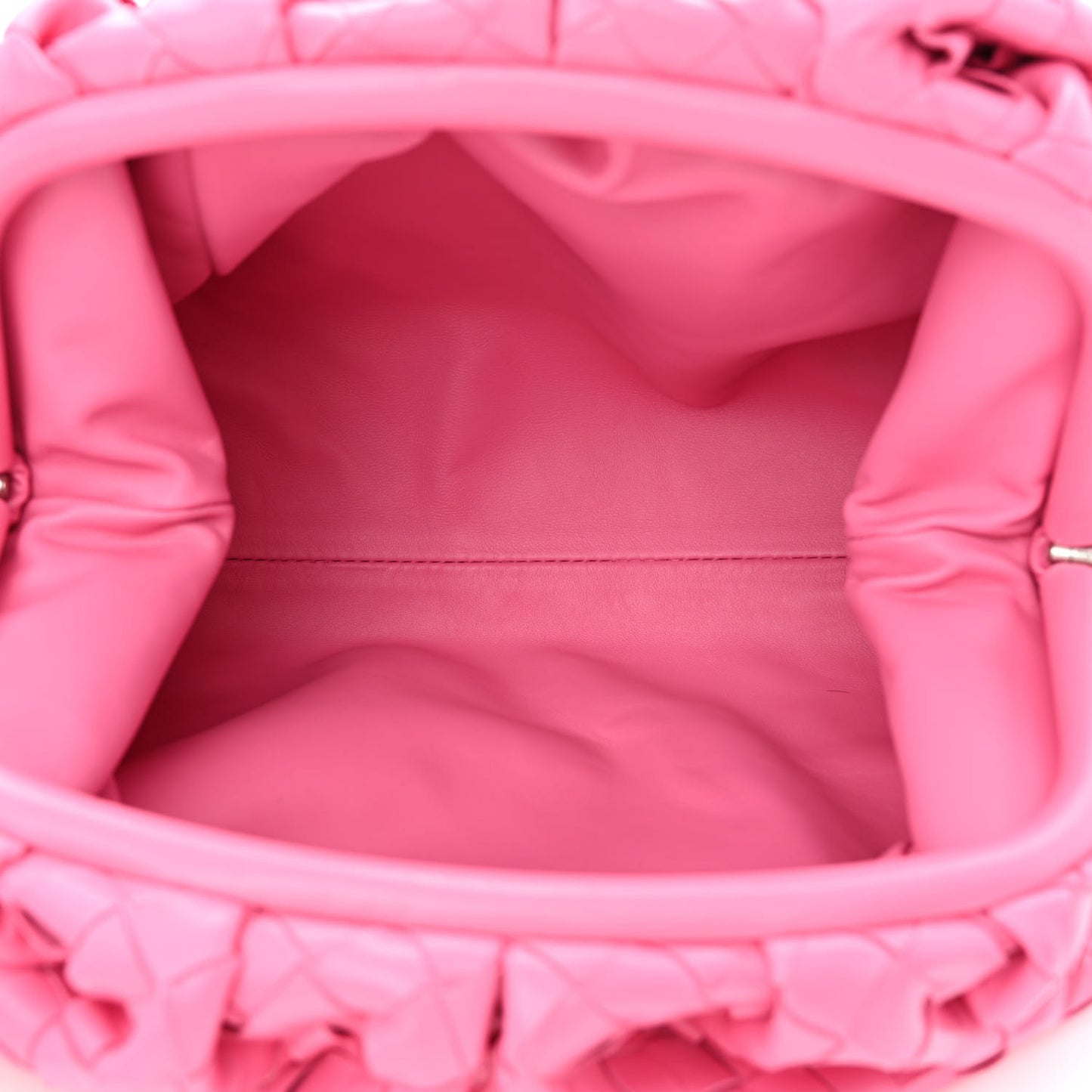 Nappa Maxi Intrecciato The Pouch Oversized Clutch Pink