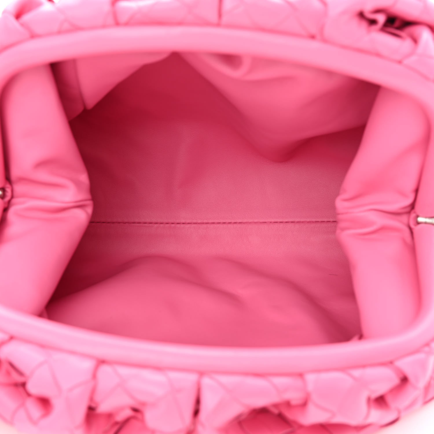 Bottega Veneta Nappa Maxi Intrecciato The Pouch Oversized Clutch Pink 5 of 10
