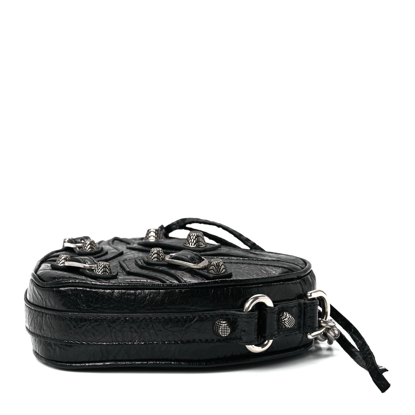 Agneau Arena Mini Le Cagole Heart Bag Black