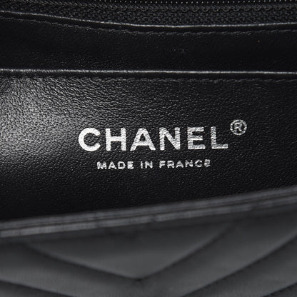 Chanel Lambskin Chevron Quilted Mini Rectangular Flap So Black 6 of 22