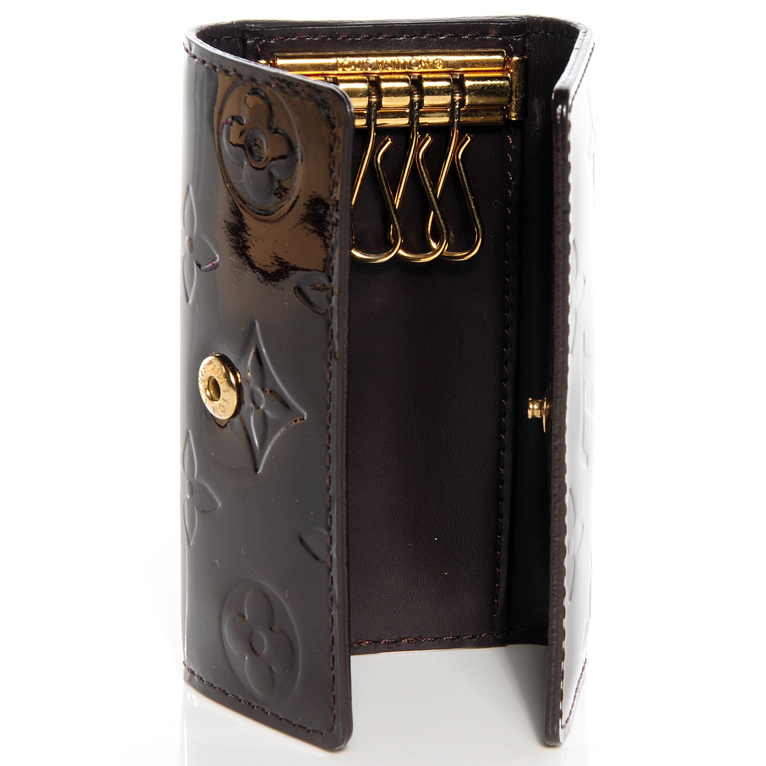Louis Vuitton Vernis Multicles 4 Key Holder Amarante 7 of 9