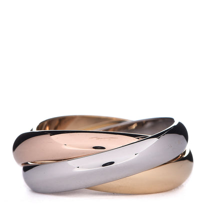 Cartier 18K Pink Yellow White Gold Classic Trinity Ring 53 6.25 1 of 5