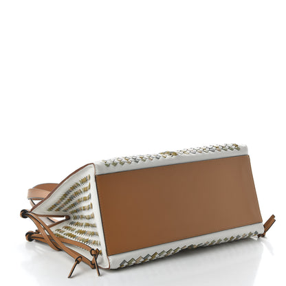 Loewe Calfskin Woven Small Cushion Tote Multicolor 4 of 9