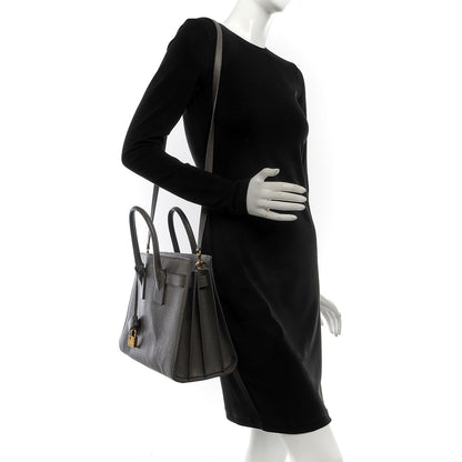 Saint Laurent Grained Calfskin Small Sac De Jour Earth 2 of 13