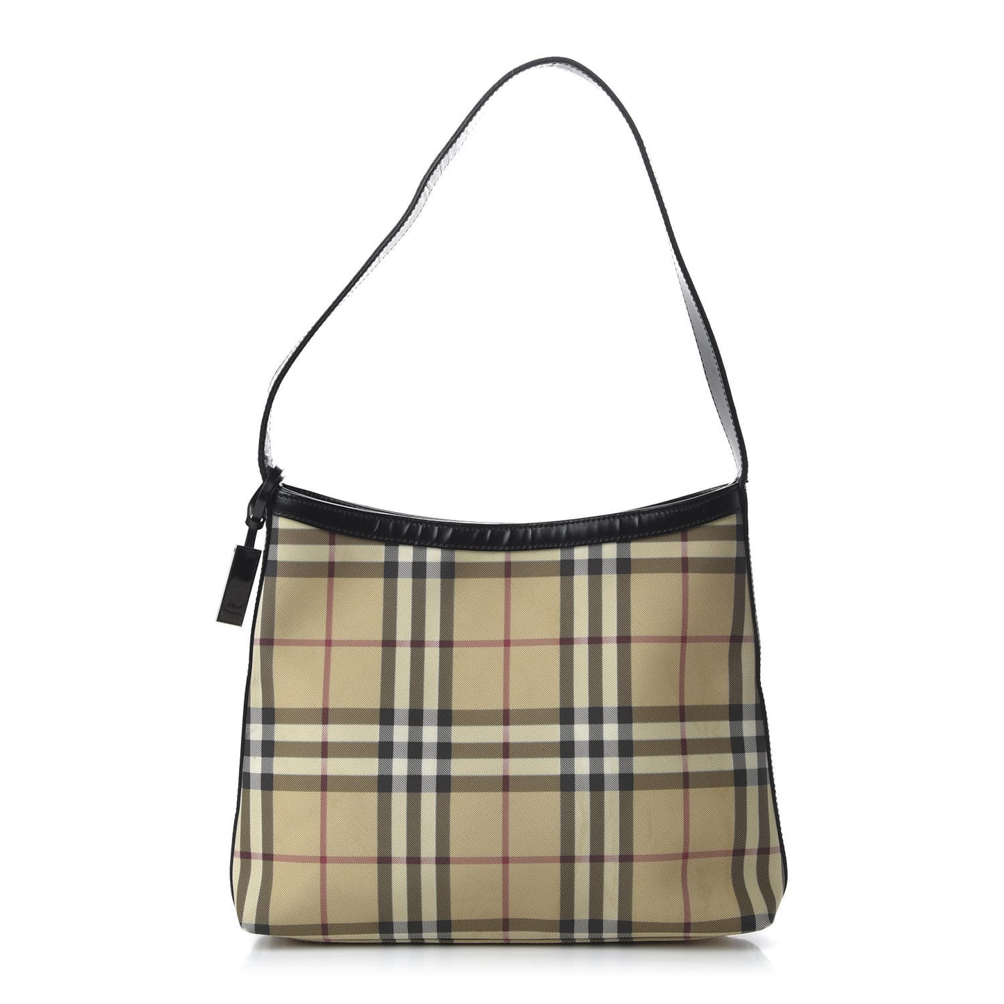 House Check Shoulder Bag Black