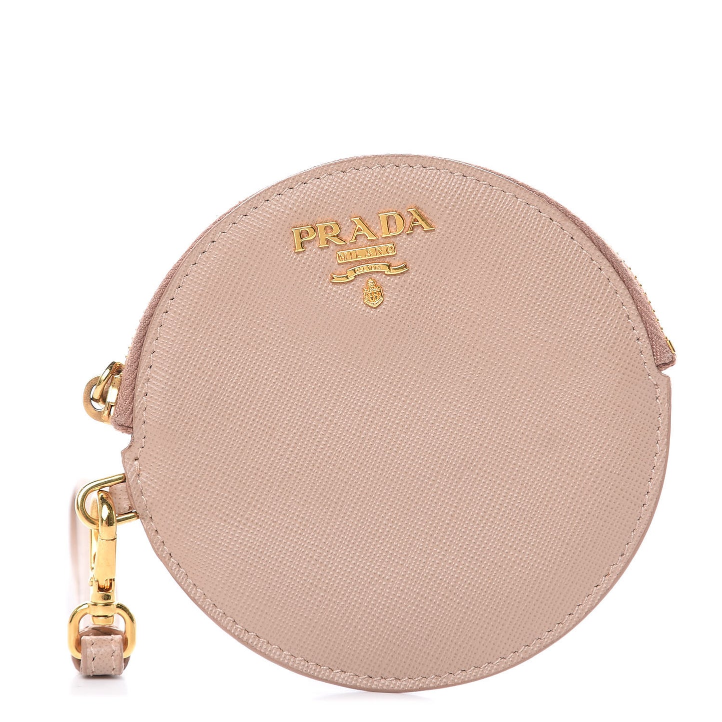 Saffiano Round Coin Purse Cammeo