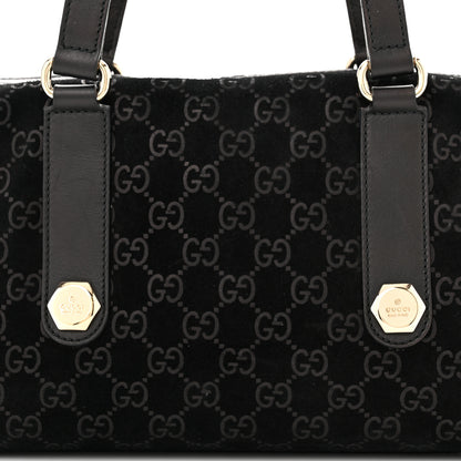 Gucci Guccissima Suede Charmy Boston Black 8 of 10