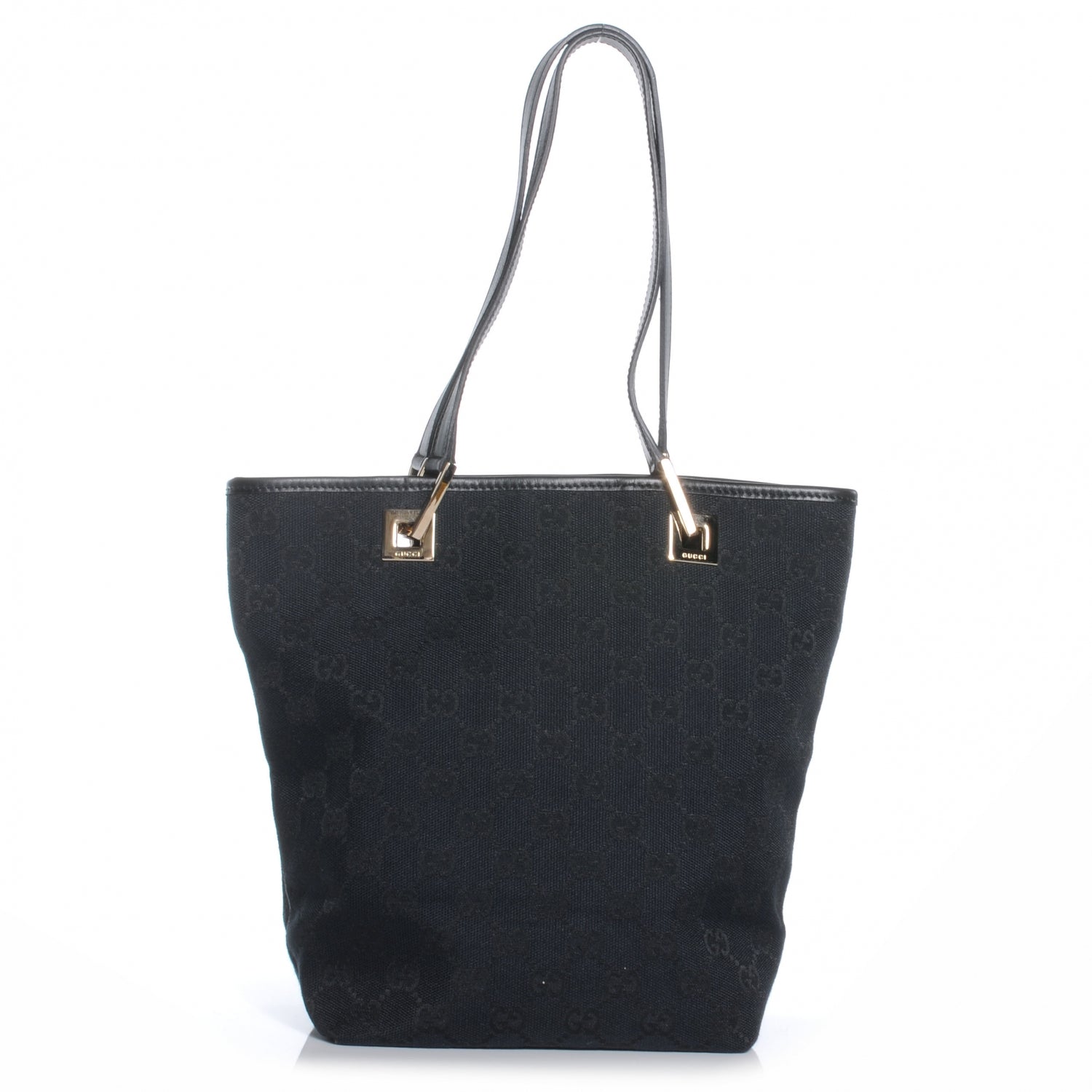 Gucci Monogram Small Bucket Tote Black 1 of 7
