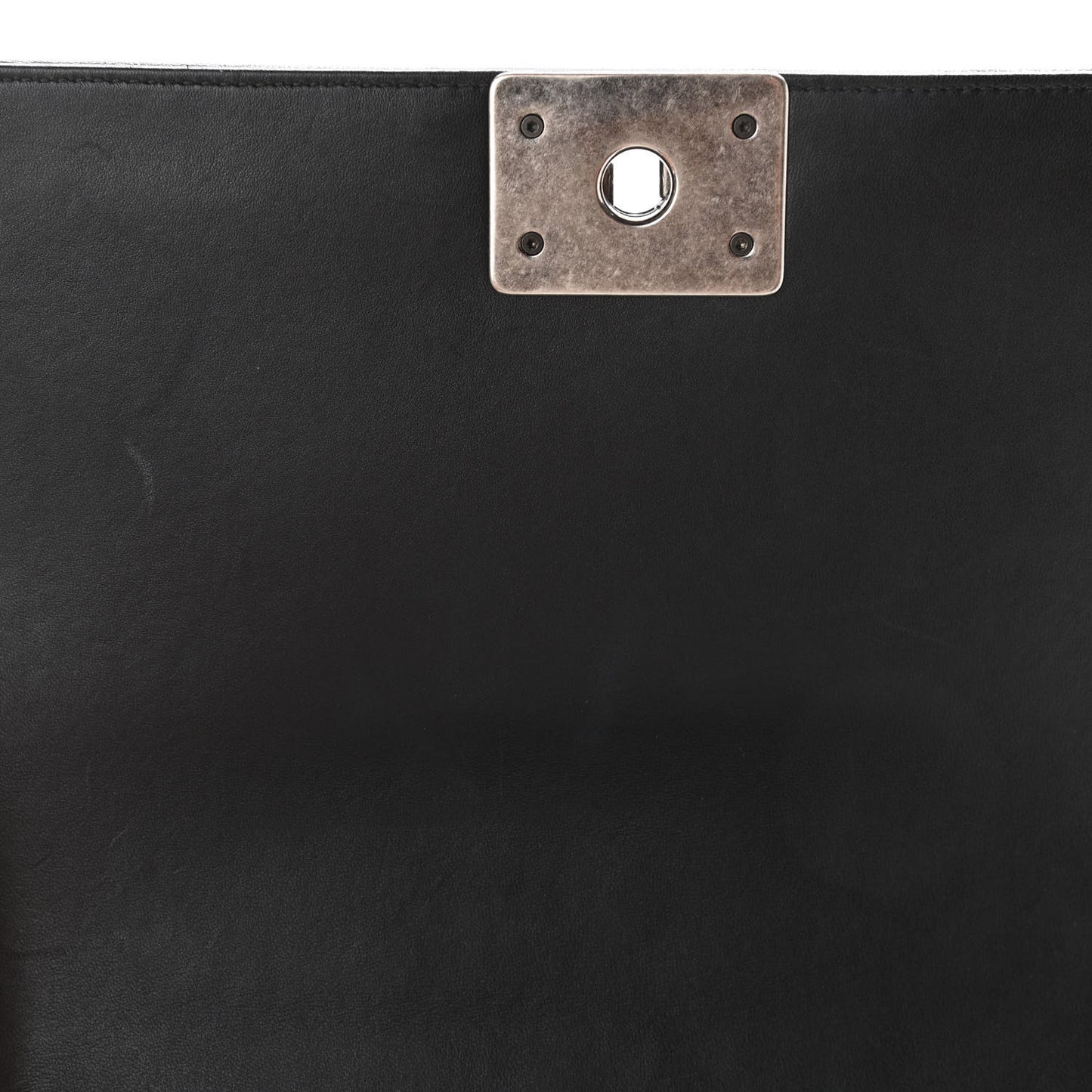 Lambskin Quilted Medium Boy Flap Black