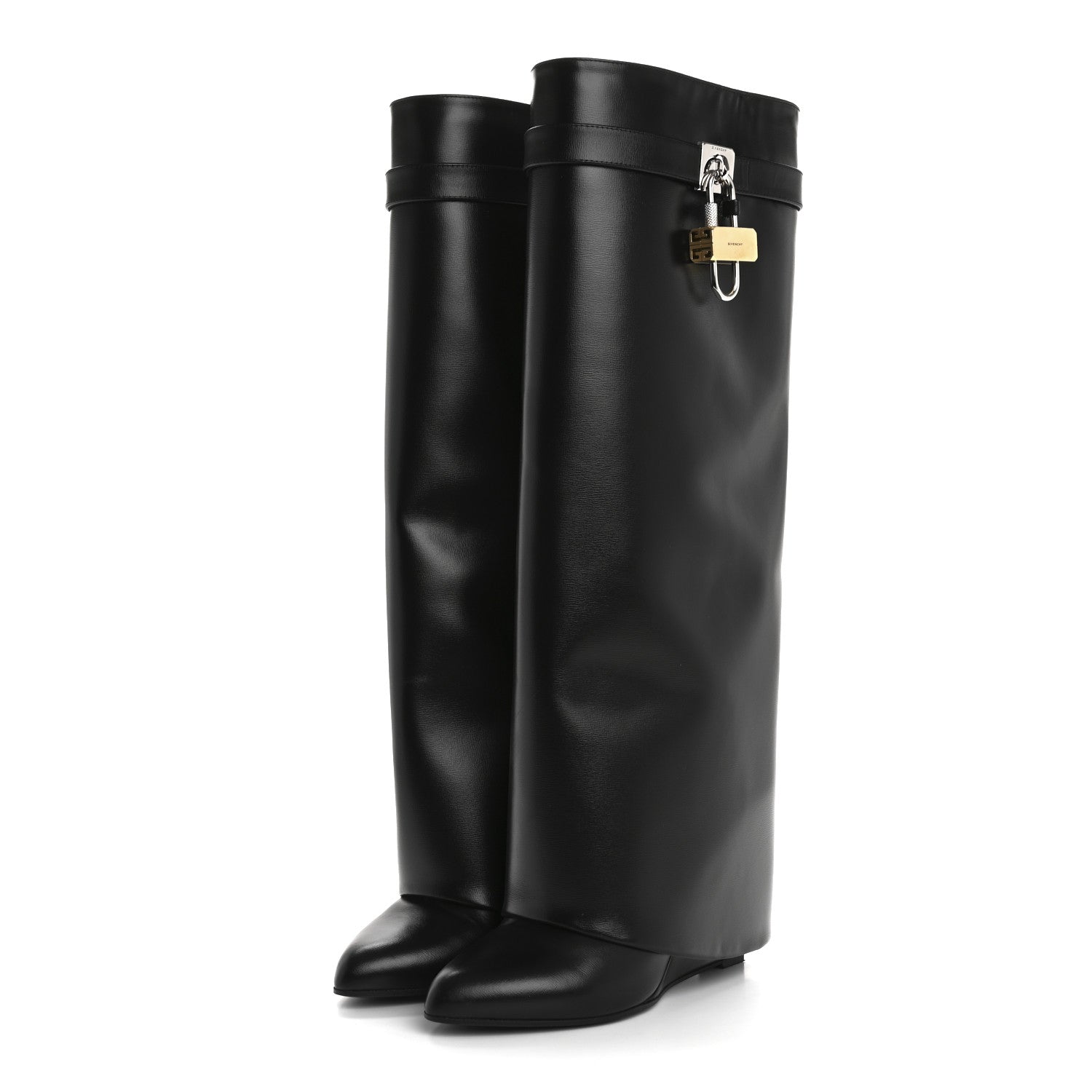 Givenchy Calfskin Shark Lock Pant Boots 39 Black 3 of 8