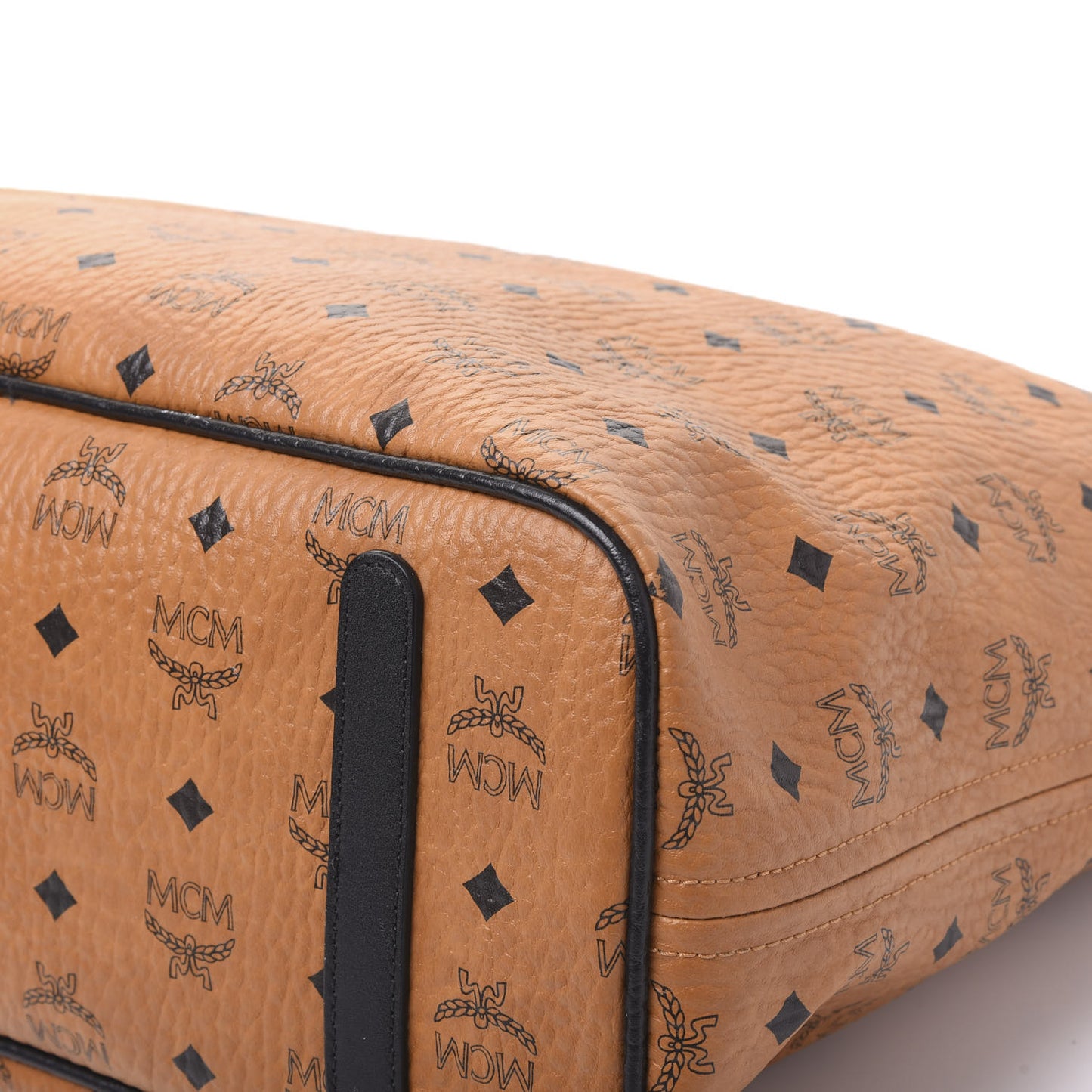 Visetos Medium Project Reversible Shopper Tote Cognac