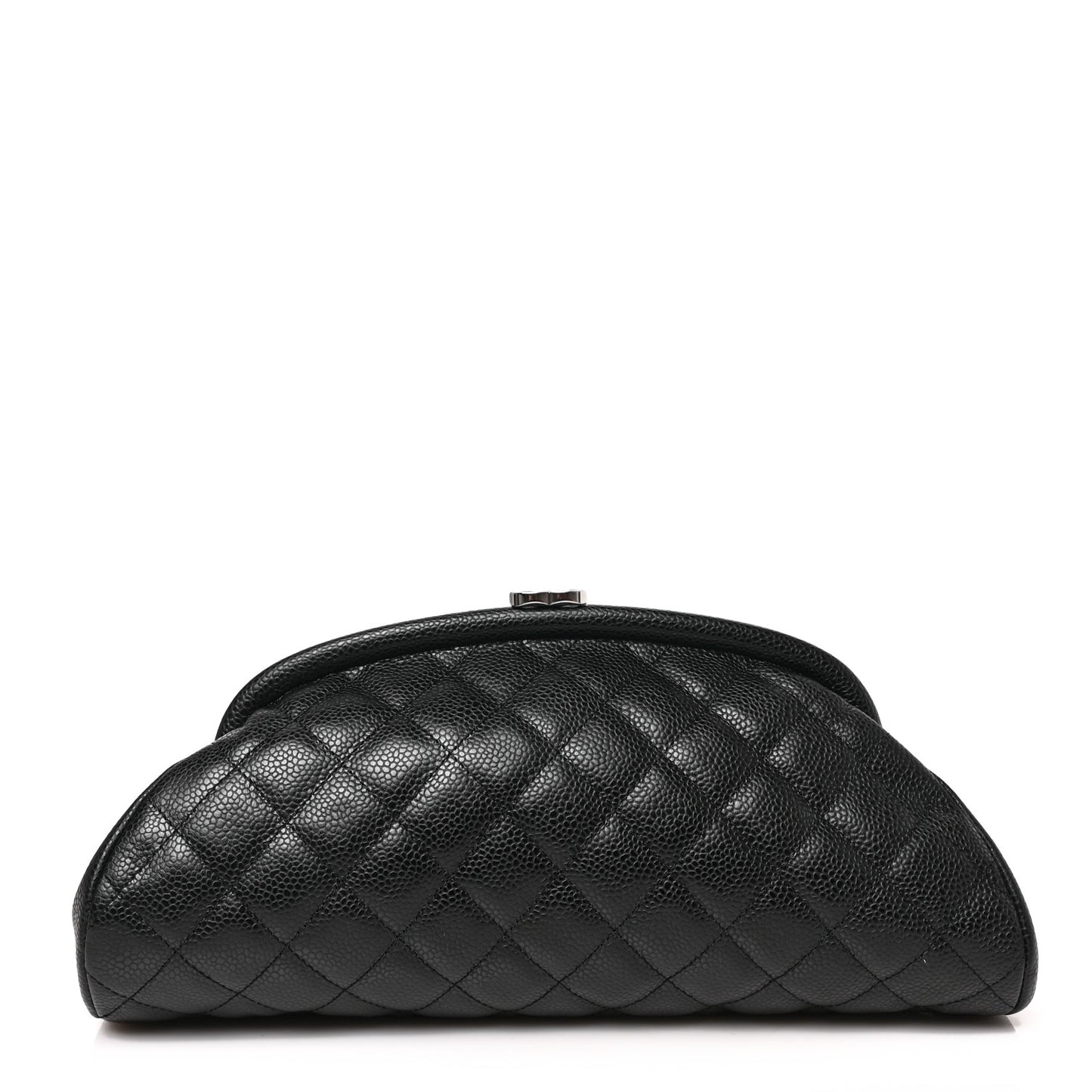Caviar Quilted Timeless Clutch Black
