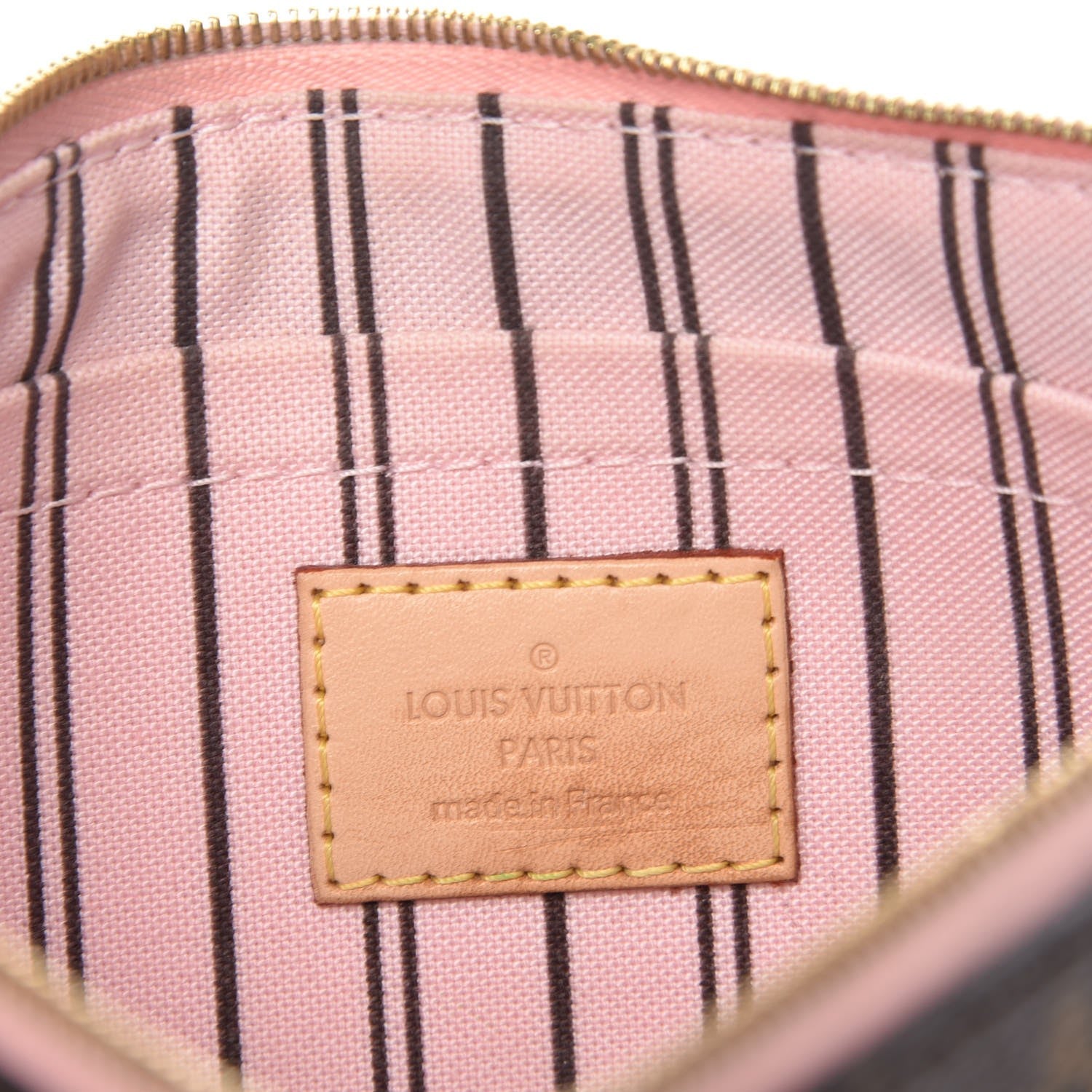 Louis Vuitton Monogram Neverfull MM GM Pochette Rose Ballerine 6 of 7