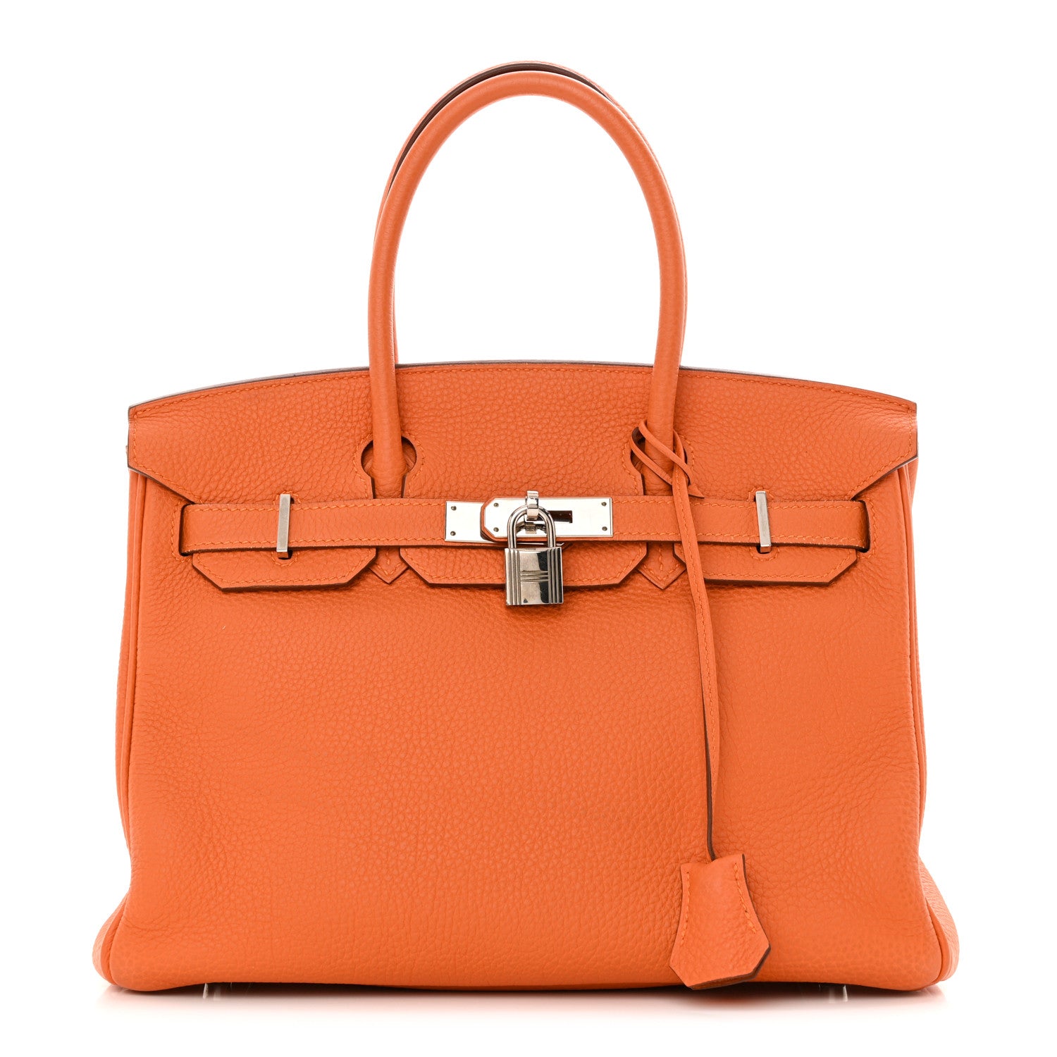Hermes Taurillon Clemence Birkin 30 Orange 1 of 22