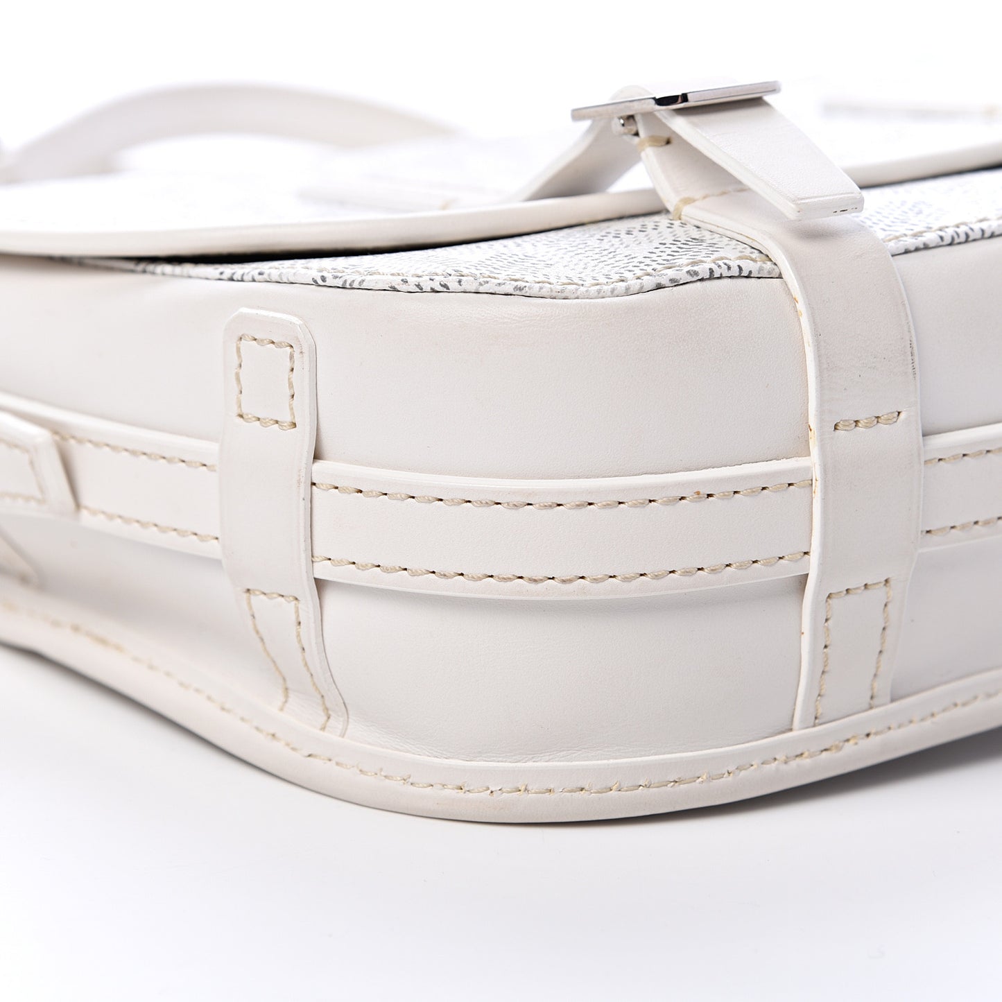 Goyardine Belvedere PM Messenger Bag White