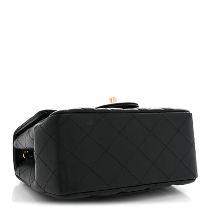 Chanel Lambskin Quilted Mini Square Flap Black 4 of 11