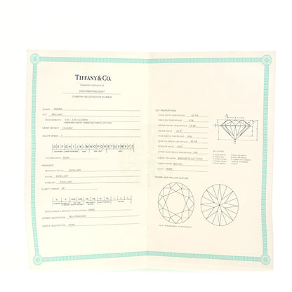 Tiffany Platinum Diamond .18ct Solitaire Engagement Ring 49 4.75 6 of 6