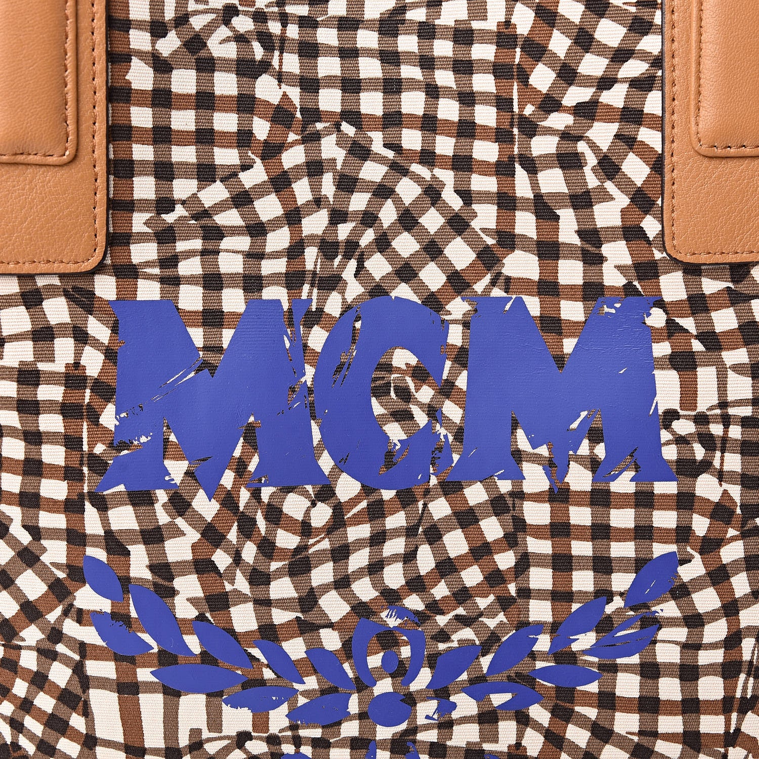 MCM Visetos Medium Liz Reversible Shopper Tote Cognac 16 of 16
