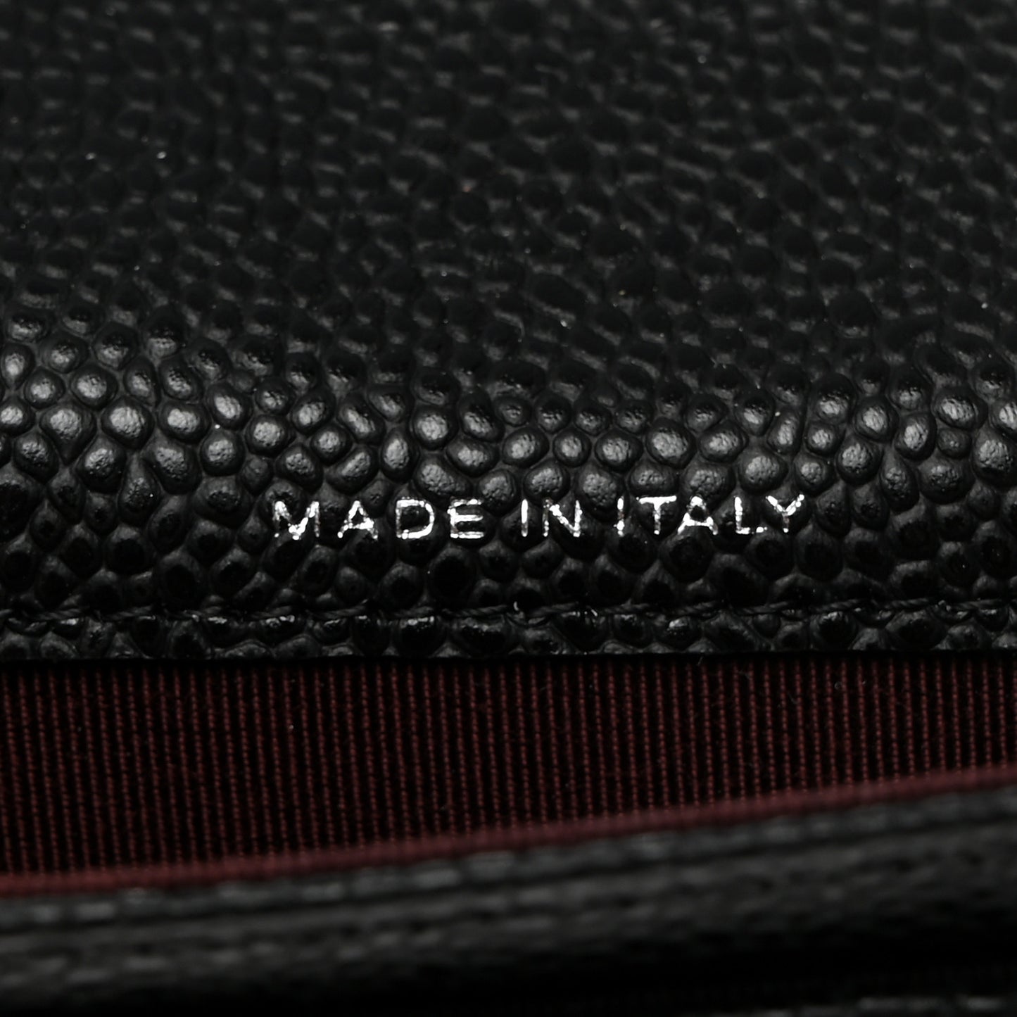 Caviar Quilted Flap Card Holder Wallet Black