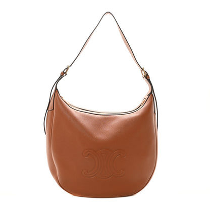 Celine Supple Calfskin Medium Triomphe Heloise Shoulder Bag Tan 1 of 10