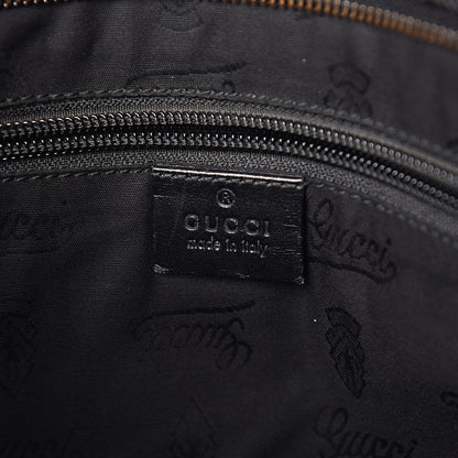 Gucci Imprime Monogram Medium Flat Messenger Bag Black 6 of 12