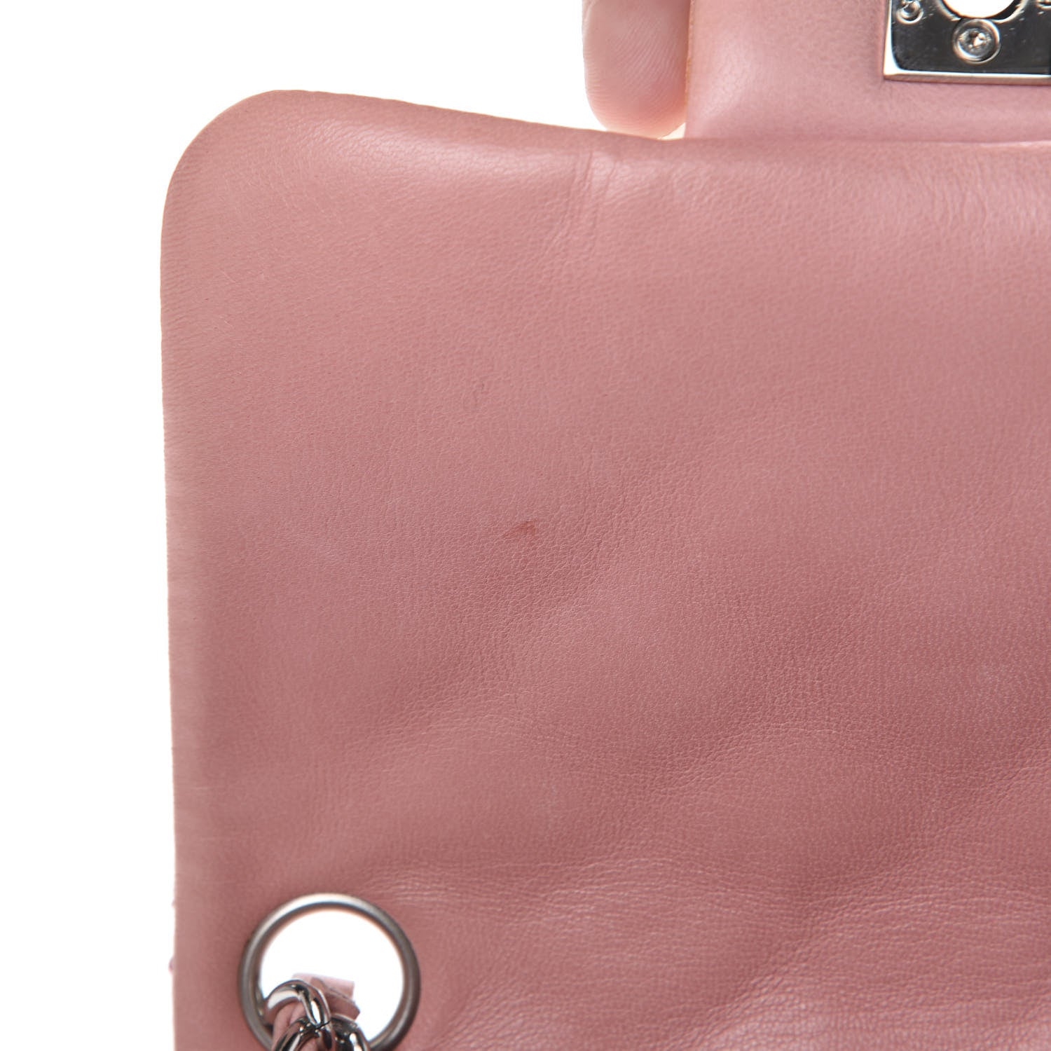 Chanel Lambskin Quilted Mini Square Flap Pink 7 of 15