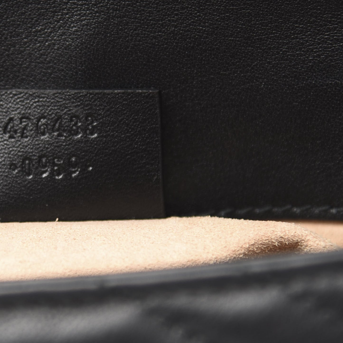 Calfskin Matelasse Super Mini GG Marmont Shoulder Bag Black