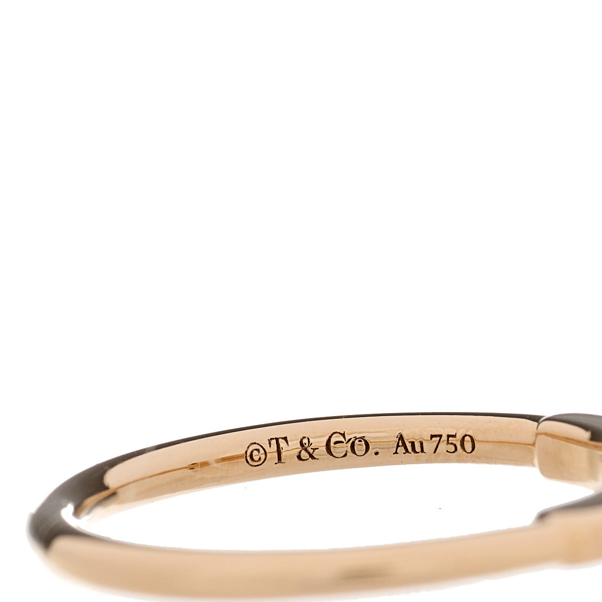 Tiffany 18K Rose Gold T Wire Ring 51 5.75 4 of 5