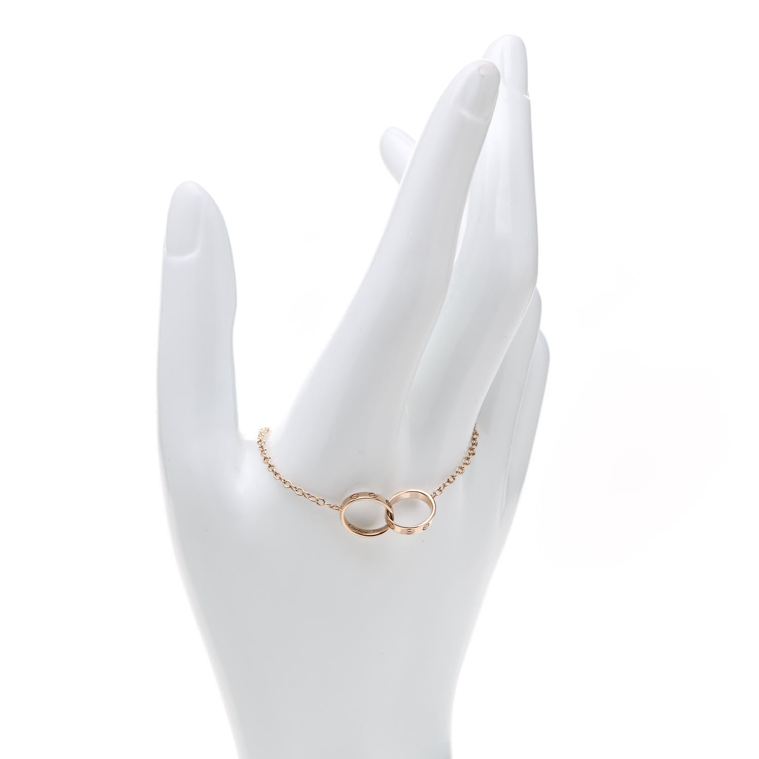 Cartier 18K Pink Gold Interlocking LOVE Bracelet 2 of 7