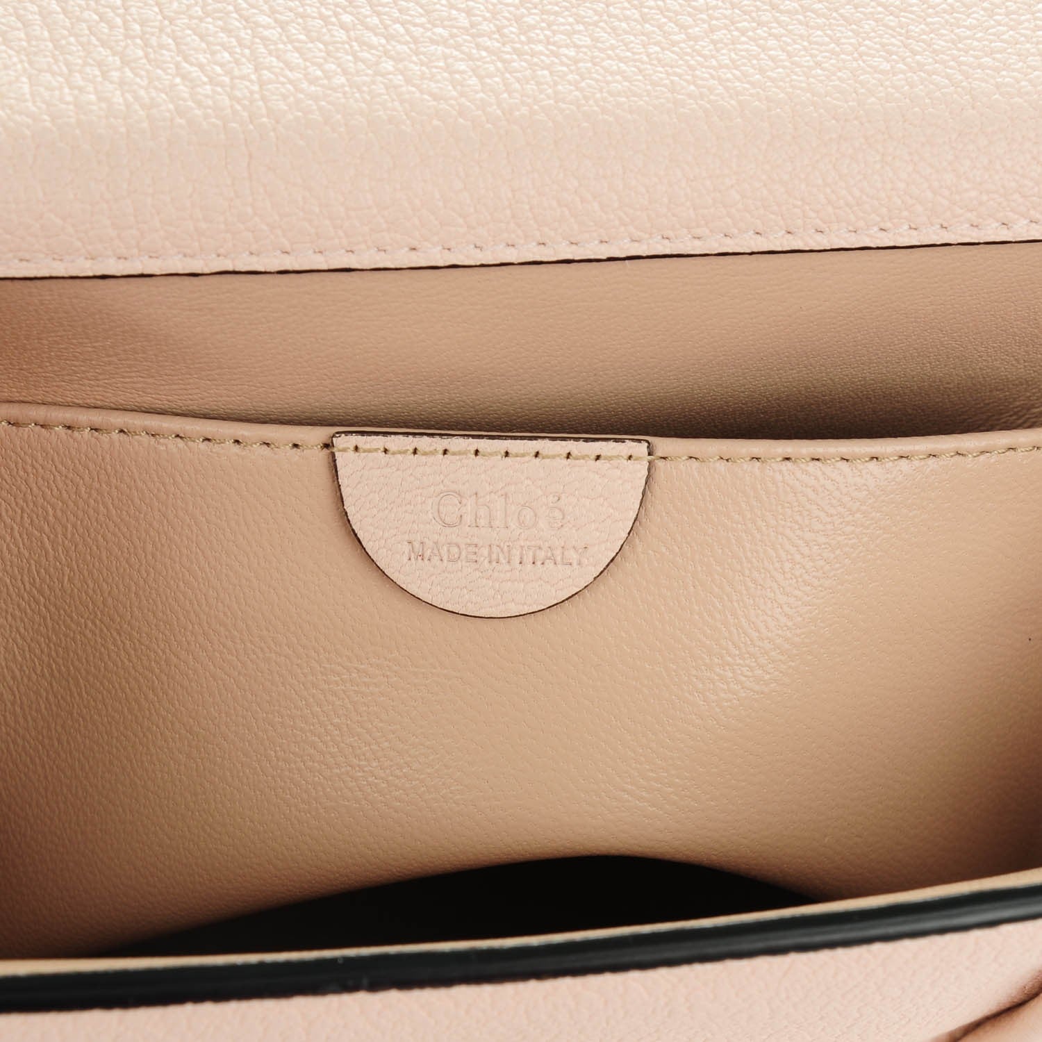 Chloe Goatskin Small Elsie Shoulder Bag Cement Pink 6 of 8