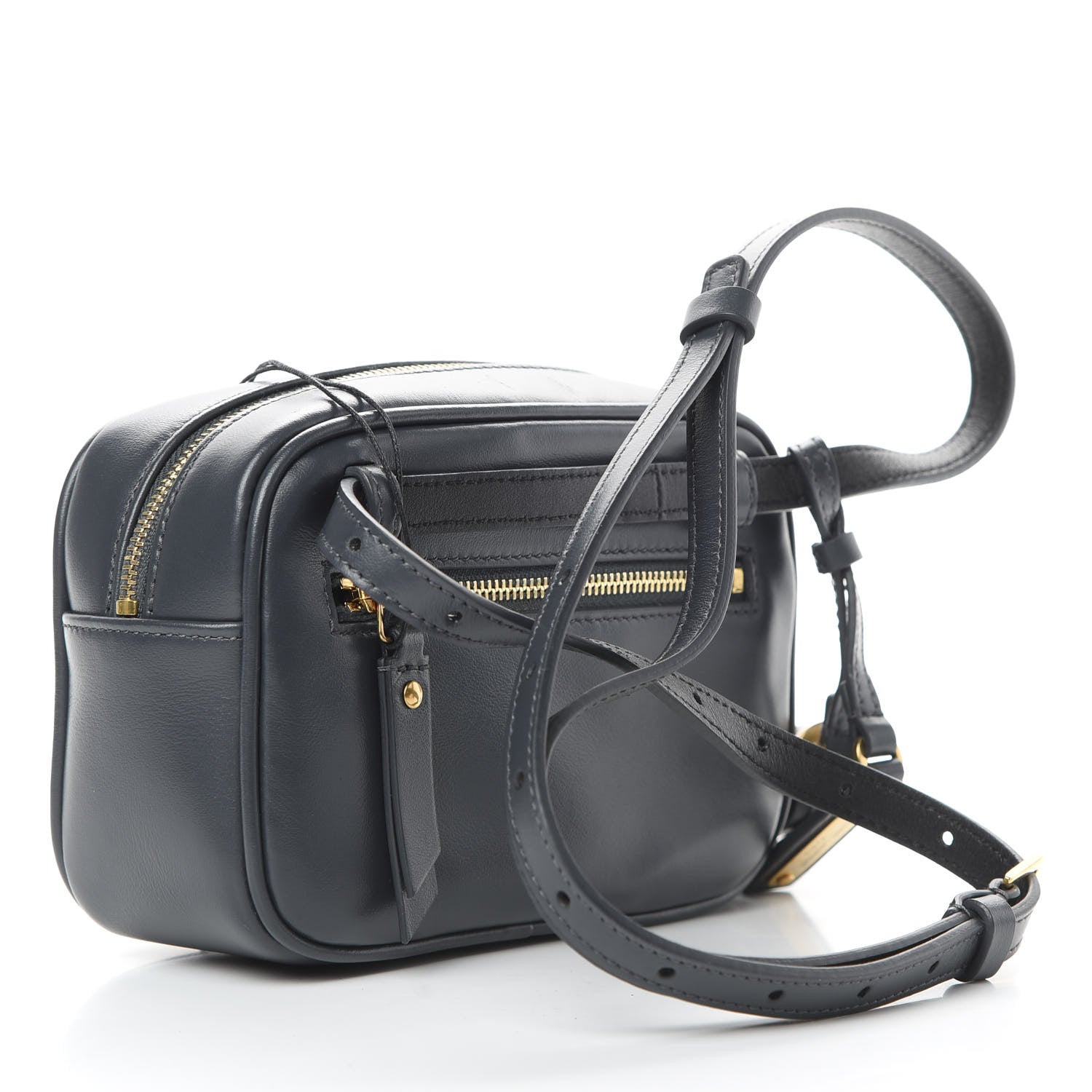 Saint Laurent Calfskin Matelasse Monogram Lou Belt Bag Smog 3 of 12