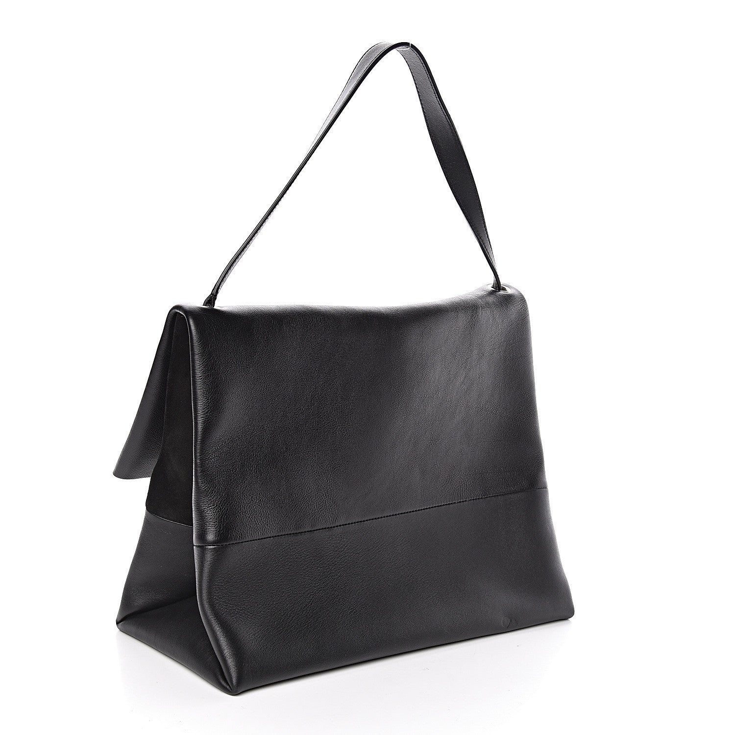 Celine Calfskin All Soft Shoulder Bag Black 3 of 7