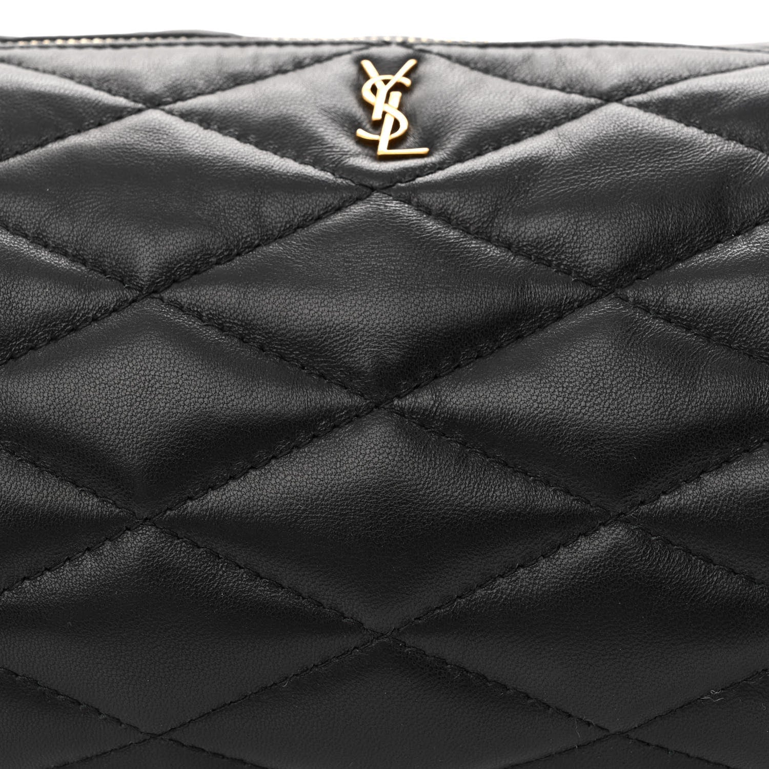 Saint Laurent Lambskin Monogram Small Sade Tube Bag Black 8 of 10