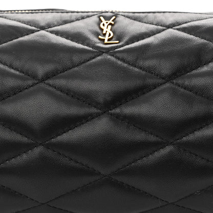 Saint Laurent Lambskin Monogram Small Sade Tube Bag Black 8 of 10