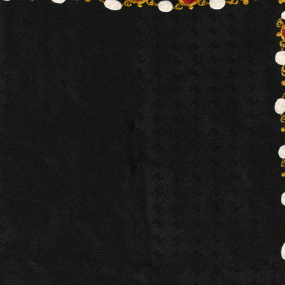 Chanel Silk Pearl Jewel Chain Print Scarf Black 5 of 5