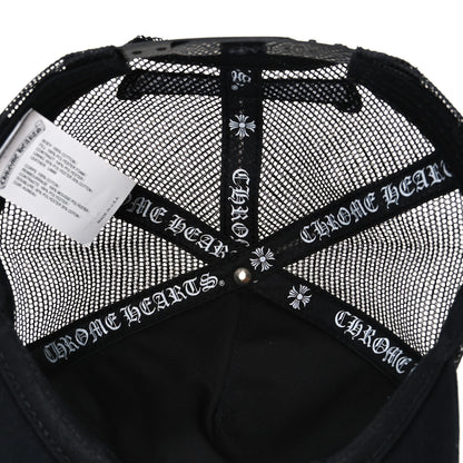 Chrome Hearts Cotton Mesh Triple Cross Cemetery CH Trucker Hat Black White 7 of 8