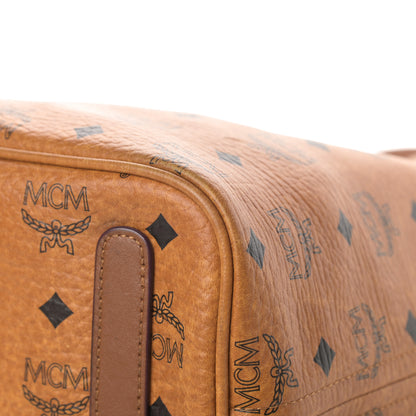 MCM Visetos Medium Liz Reversible Shopper Tote Cognac 15 of 21