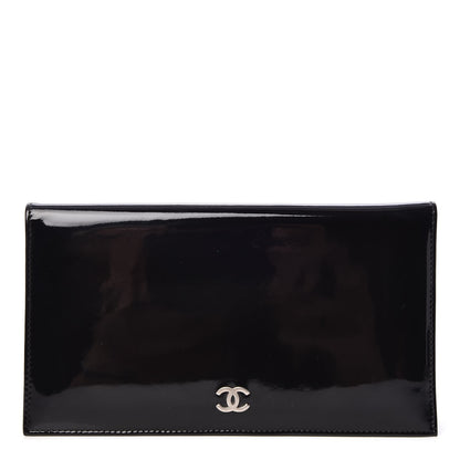 Chanel Patent CC Yen Wallet Black 1 of 10
