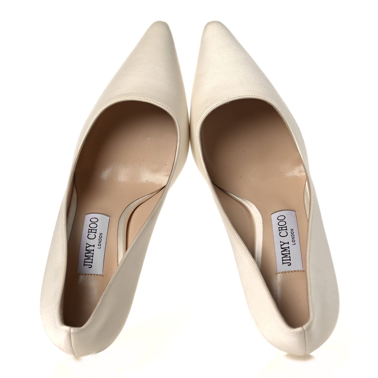 Jimmy Choo Satin Romy 100 Pumps 39 Ivory 2 of 10