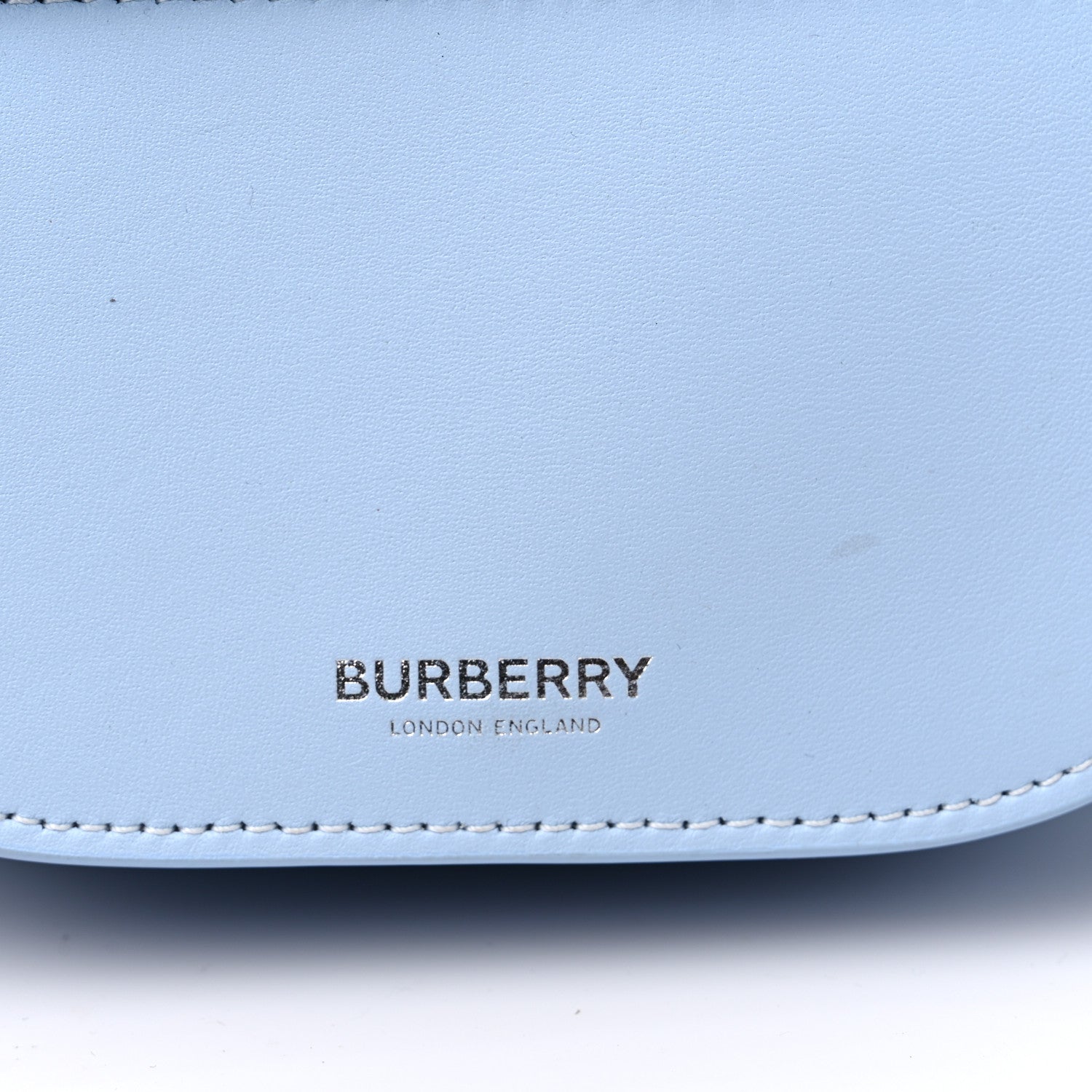 Burberry Smooth Calfskin Mini Double Olympia Pale Blue 9 of 10