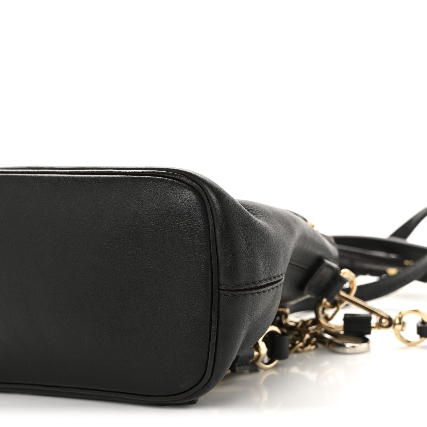 Chloe Suede Calfskin Mini Faye Backpack Black 10 of 13